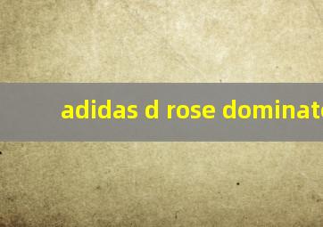 adidas d rose dominate iv